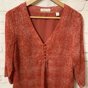 Coldwater Creek medium flowy top